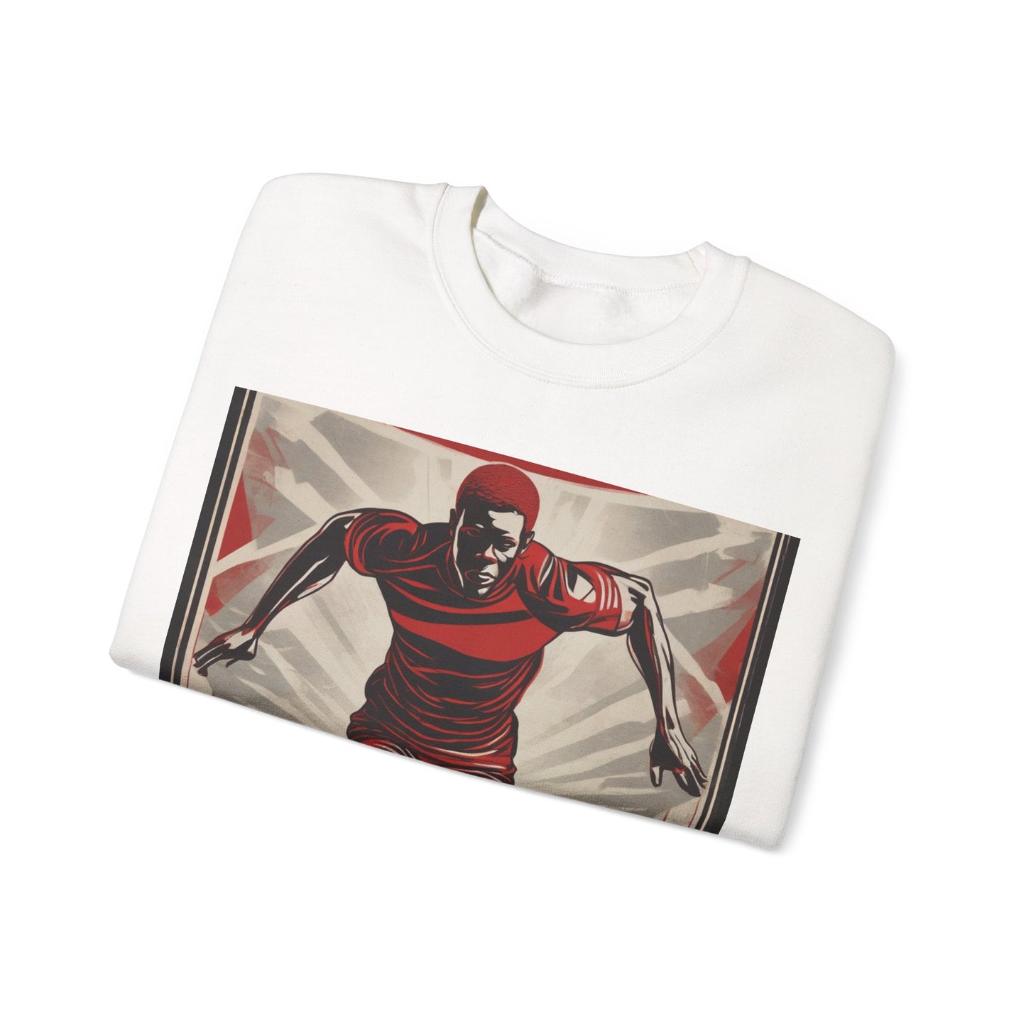 boostlete-am-crew-scene-sprinter-outline-athletic-0228 — Unisex Heavy Blend Crewneck Sweatshirt (Gildan)