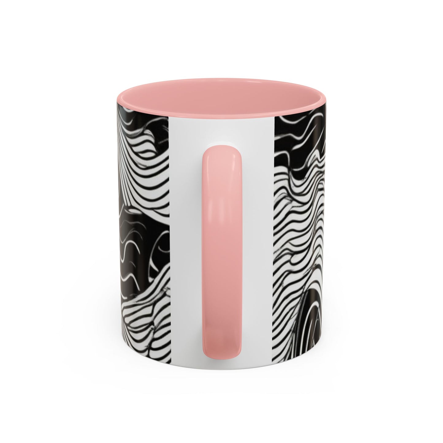 boostlete-field-day-pattern-topographic-line-art-0239 — Accent Mug 11oz/15oz