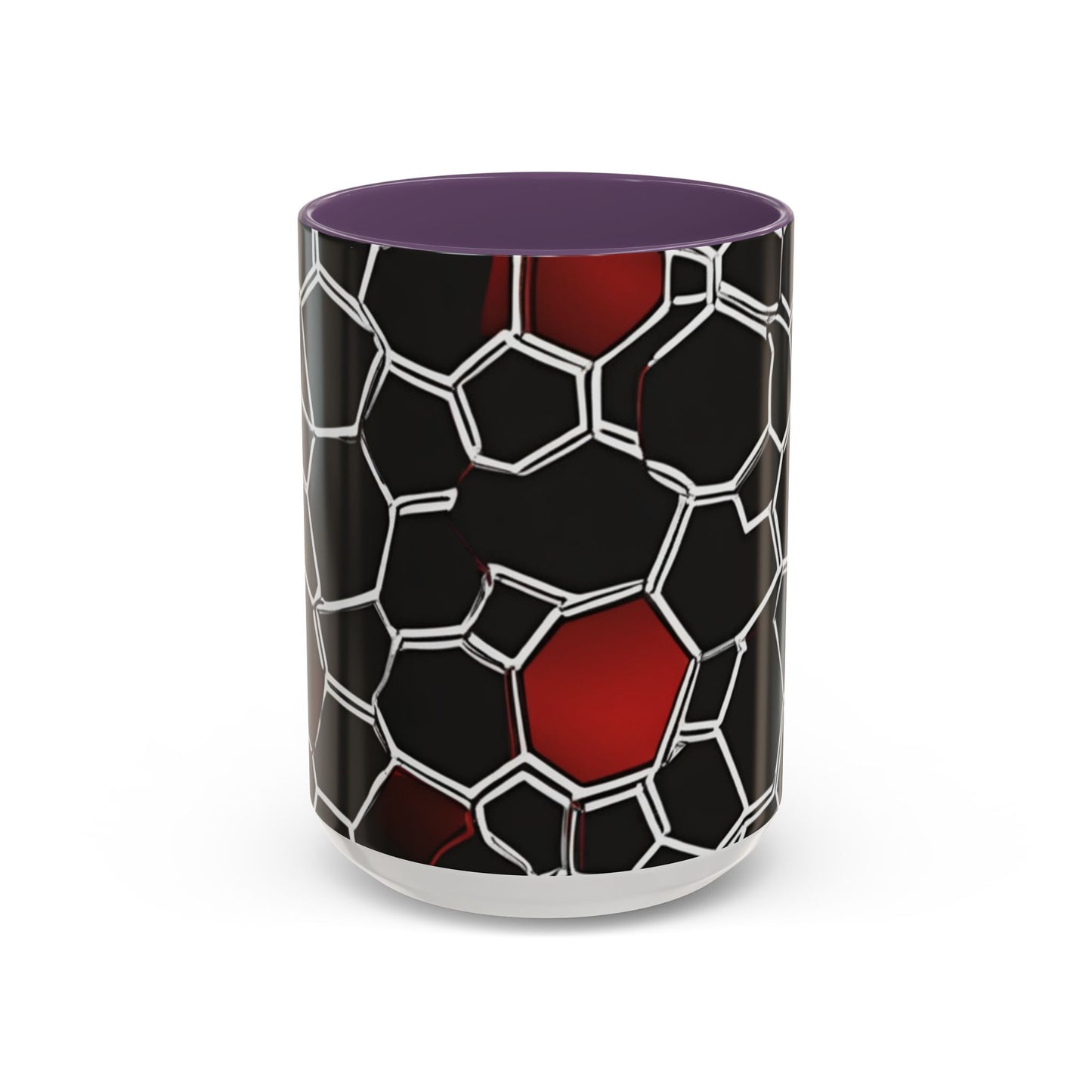 boostlete-quiet-power-pattern-hex-vector-0039 — Accent Mug 11/15oz