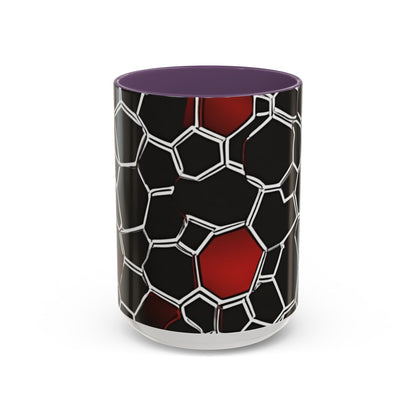 boostlete-quiet-power-pattern-hex-vector-0039 — Accent Mug 11/15oz