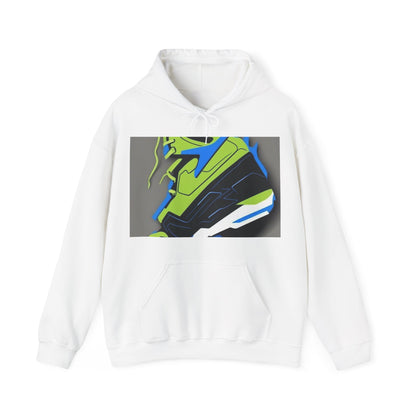 boostlete-quiet-power-icon-sneaker-duotone-paper-0066 — Unisex Heavy Blend Hooded Sweatshirt (Gildan)