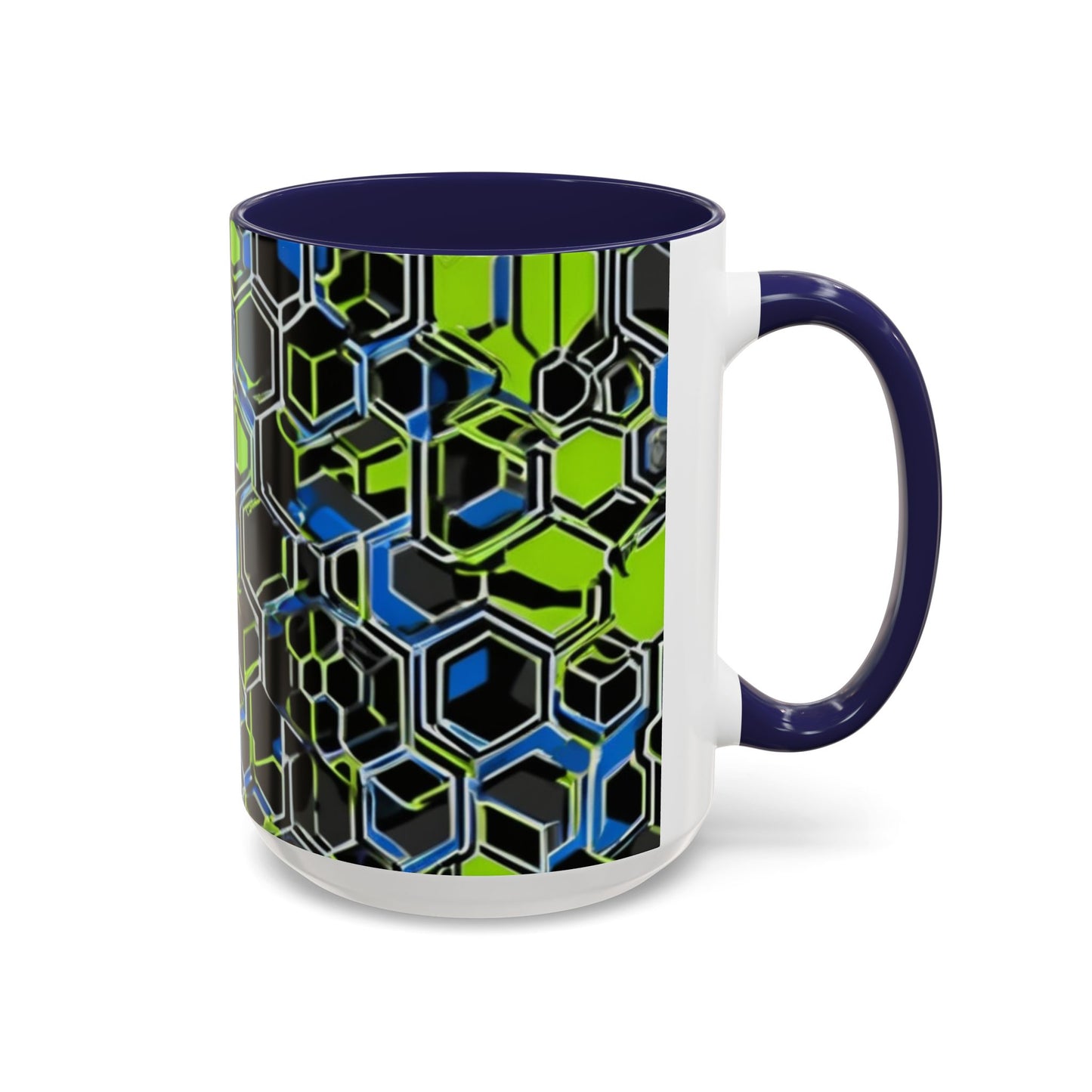 boostlete-recovery-progress-pattern-hex-blueprint-0007 — Accent Mug 11oz/15oz