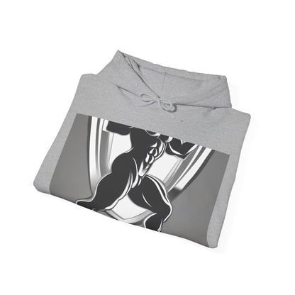 boostlete-mile-by-mile-scene-lunge-3d-athletic-0020 — Unisex Heavy Blend Hooded Sweatshirt (Gildan)