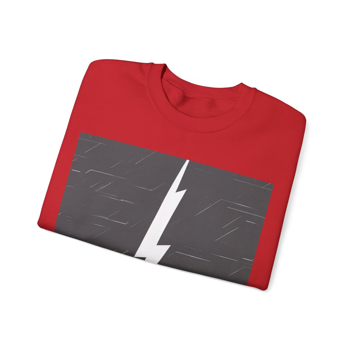 boostlete-am-crew-icon-lightning-glitch-vector-0590 — Unisex Heavy Blend Crewneck (G18000)