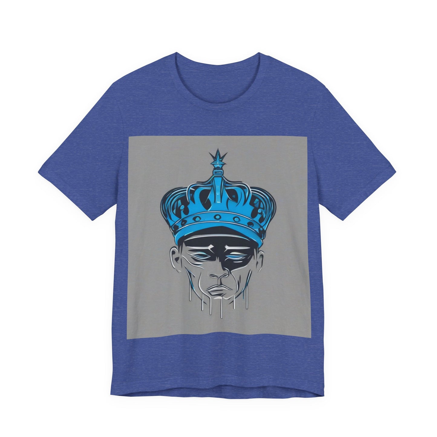 boostlete-am-crew-icon-crown-grainy-monoline-0022 — Unisex Jersey Short Sleeve (B+C 3001)