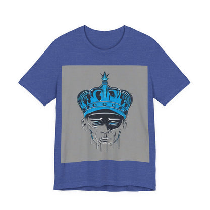 boostlete-am-crew-icon-crown-grainy-monoline-0022 — Unisex Jersey Short Sleeve (B+C 3001)