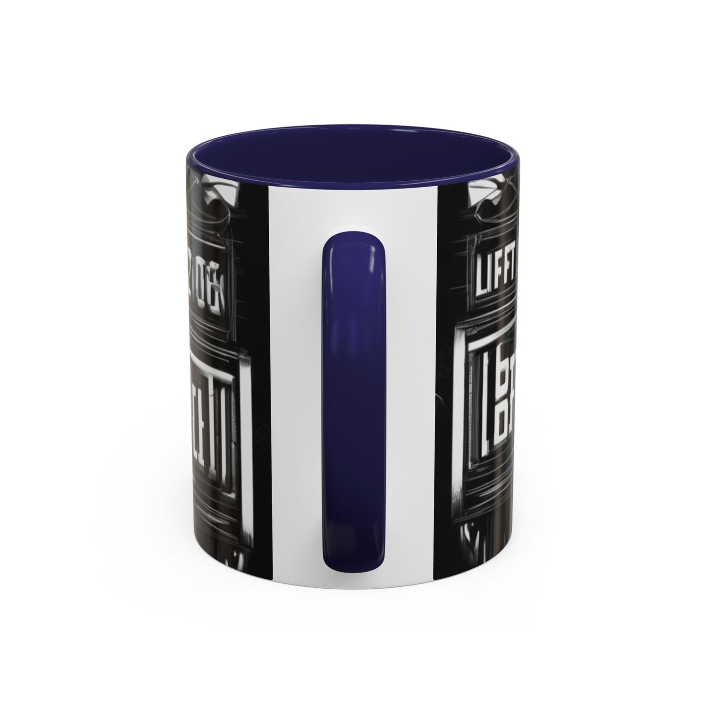 boostlete-am-crew-type-lift-the-standard-banner-engraved-0665 — Accent Mug 11/15oz