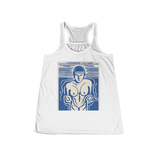 boostlete-boost-mode-icon-swimmer-motion-vector-0062 — Women's Flowy Racerback Tank (B+C 8800)