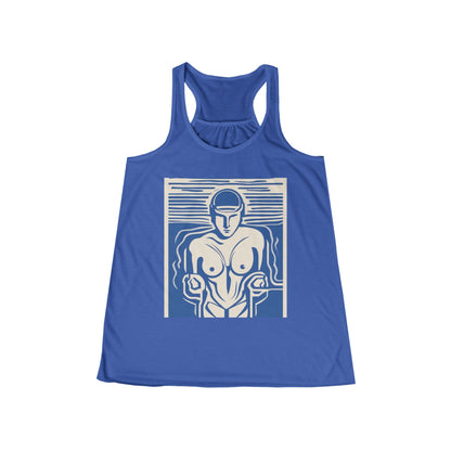 boostlete-boost-mode-icon-swimmer-motion-vector-0062 — Women's Flowy Racerback Tank (B+C 8800)