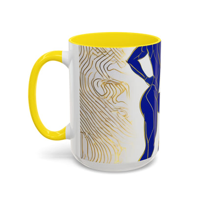 boostlete-iron-intent-scene-lunge-neon-line-art-0392 — Accent Mug 11/15oz