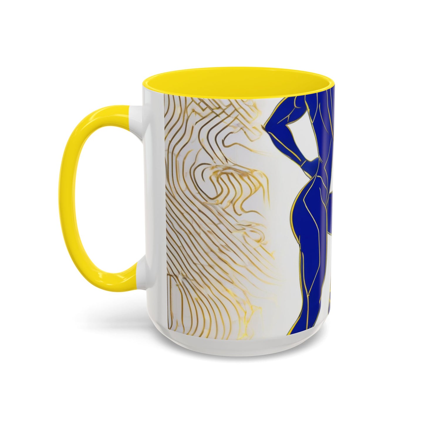 boostlete-iron-intent-scene-lunge-neon-line-art-0392 — Accent Mug 11/15oz