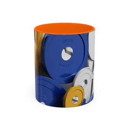 boostlete-field-day-icon-barbell-offset-geometric-0150 — Accent Mug 11oz/15oz