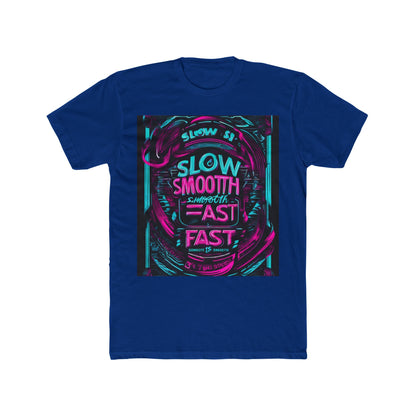 boostlete-recovery-progress-type-slow-is-smooth-smooth-is-fast-banner-engraved-0181 — Unisex Cotton Crew Tee (NL 3600)