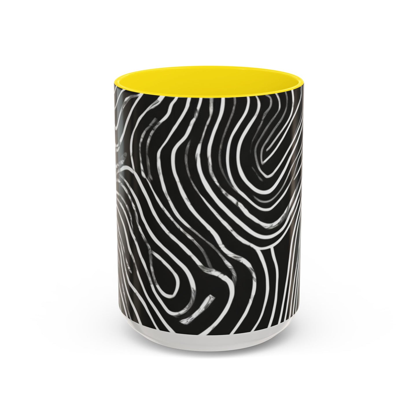 boostlete-field-day-pattern-topographic-badge-0307 — Accent Mug 11oz/15oz