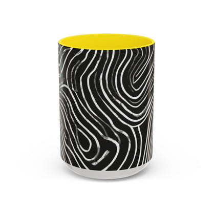 boostlete-field-day-pattern-topographic-badge-0307 — Accent Mug 11oz/15oz