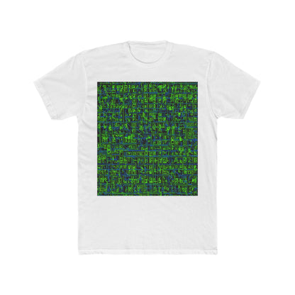 boostlete-mile-by-mile-pattern-plate-number-blueprint-0147 — Unisex Cotton Crew Tee (NL 3600)