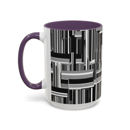 boostlete-recovery-progress-pattern-barcode-isometric-1023 — Accent Mug 11/15oz
