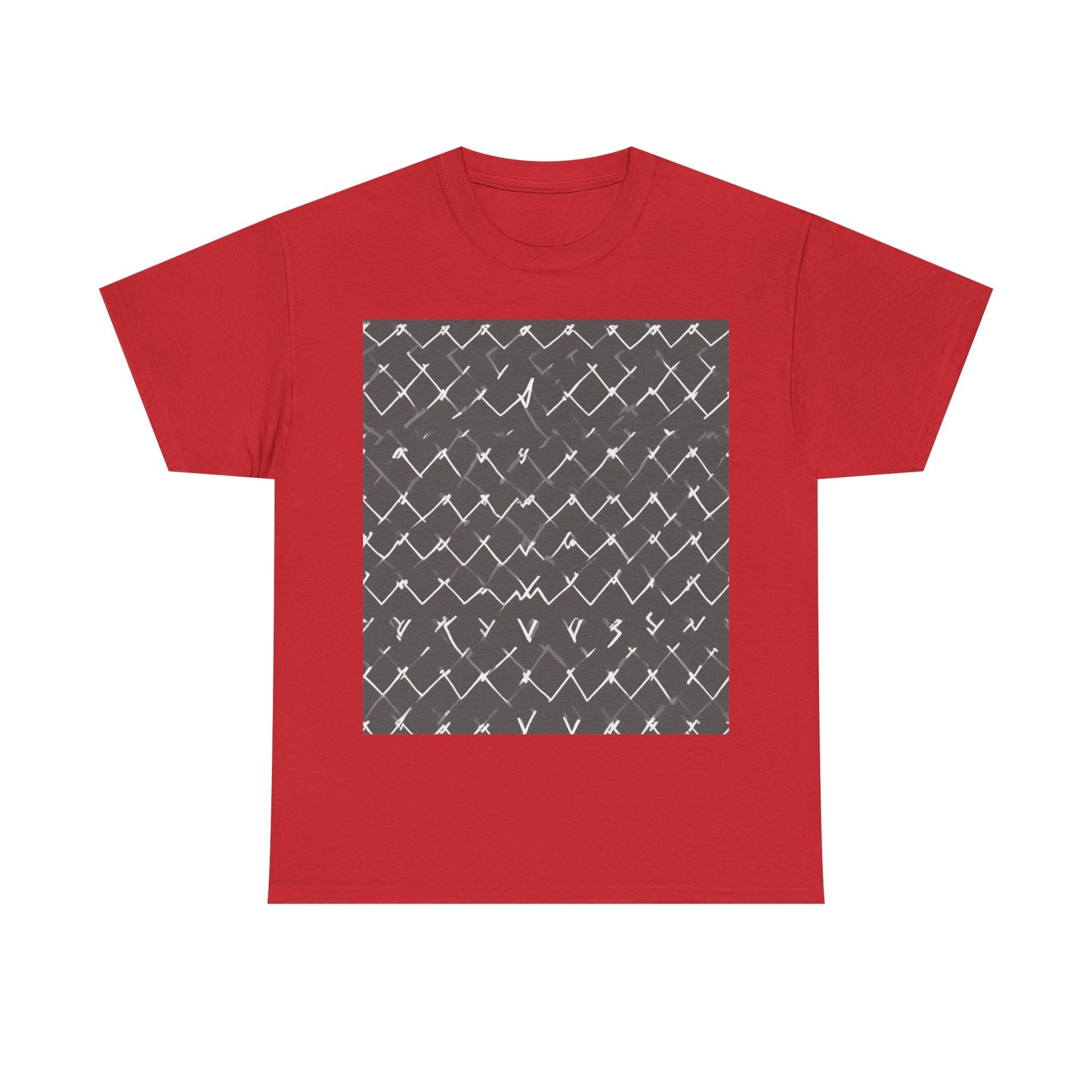 boostlete-am-crew-pattern-ekg-bold-0047 — Unisex Heavy Cotton Tee (Gildan 5000)