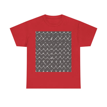 boostlete-am-crew-pattern-ekg-bold-0047 — Unisex Heavy Cotton Tee (Gildan 5000)