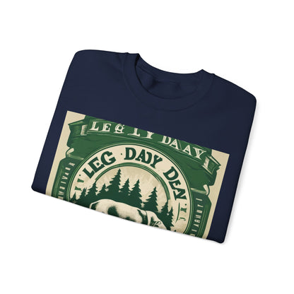 boostlete-quiet-power-type-leg-day-loyal-micro-badge-0357 — Unisex Heavy Blend Crewneck (G18000)