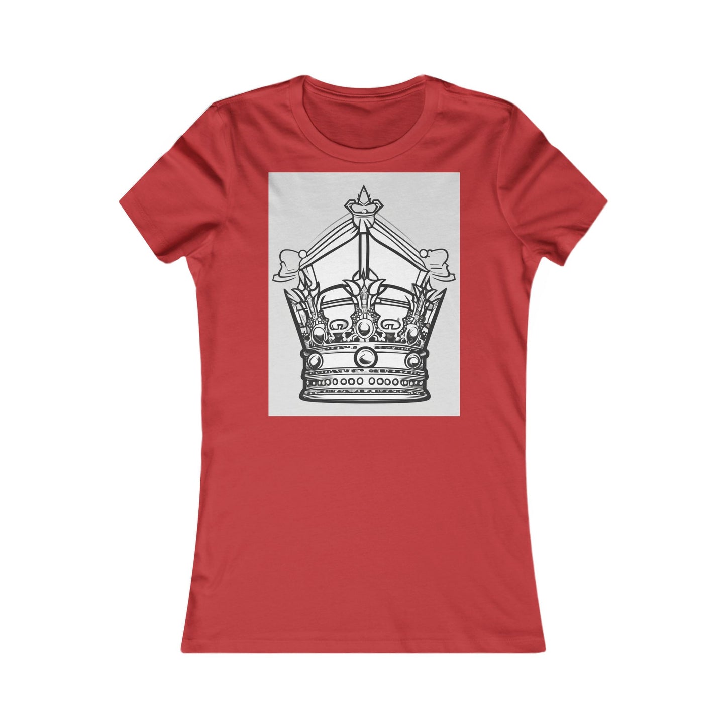 boostlete-quiet-power-icon-crown-outline-badge-0130 — Women's Favorite Tee (B+C 6004)