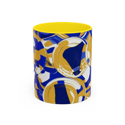 boostlete-field-day-icon-barbell-grainy-line-art-0906 — Accent Mug 11/15oz