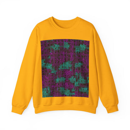 boostlete-boost-mode-pattern-plate-number-monoline-0079 — Unisex Heavy Blend Crewneck Sweatshirt (Gildan)