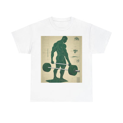 boostlete-recovery-progress-scene-deadlift-3d-blueprint-0236 — Unisex Heavy Cotton Tee (Gildan 5000)