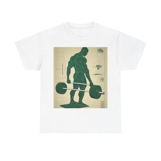 boostlete-recovery-progress-scene-deadlift-3d-blueprint-0236 — Unisex Heavy Cotton Tee (Gildan 5000)