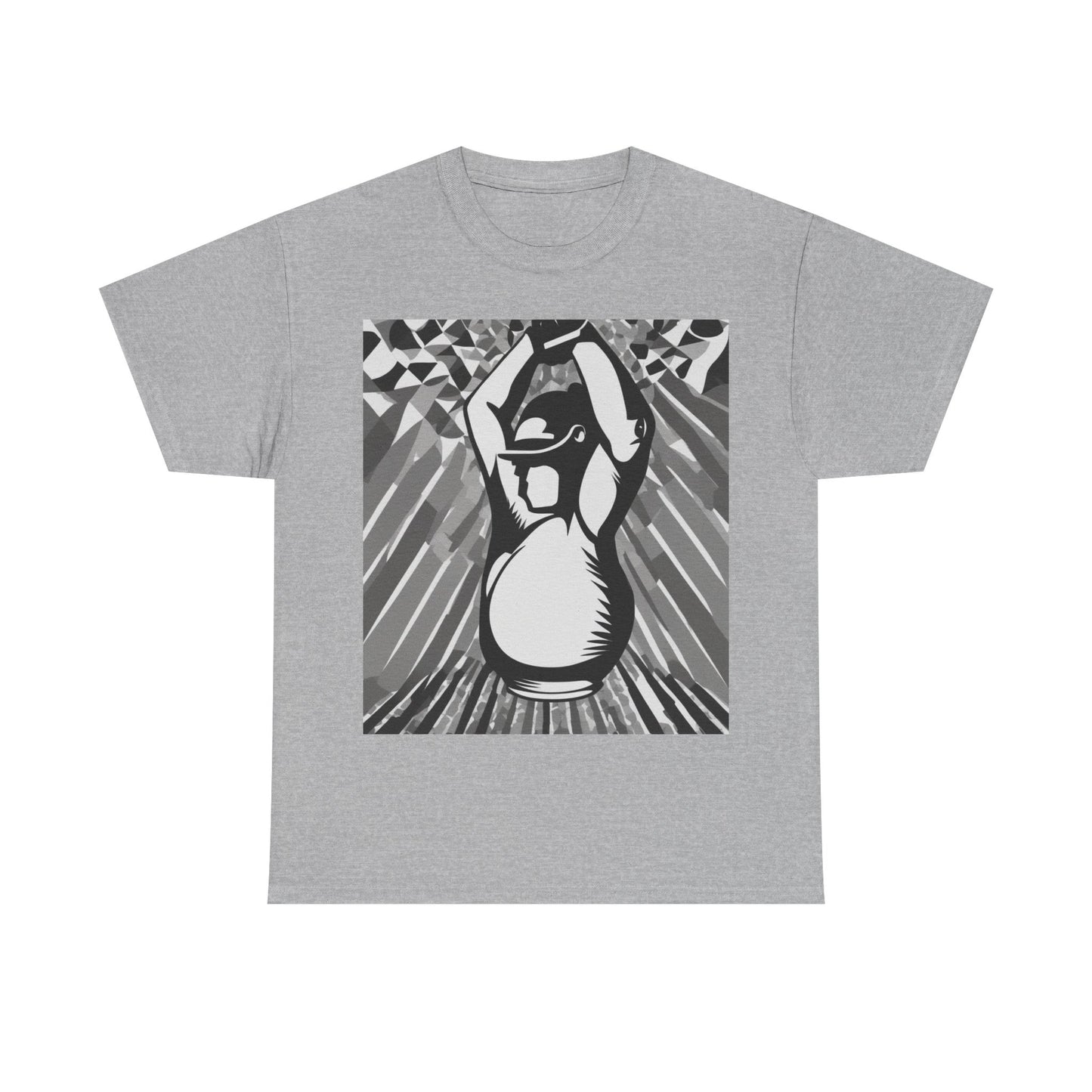 boostlete-iron-intent-scene-kettlebell-grainy-modern-0276 — Unisex Heavy Cotton Tee (Gildan 5000)