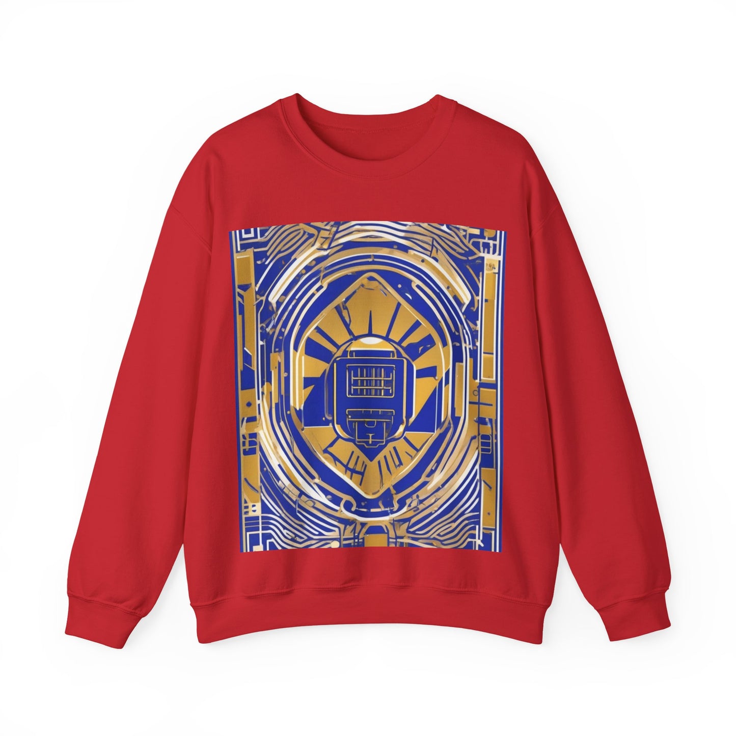 boostlete-mile-by-mile-icon-battery-motion-monoline-0002 — Unisex Heavy Blend Crewneck Sweatshirt (Gildan)