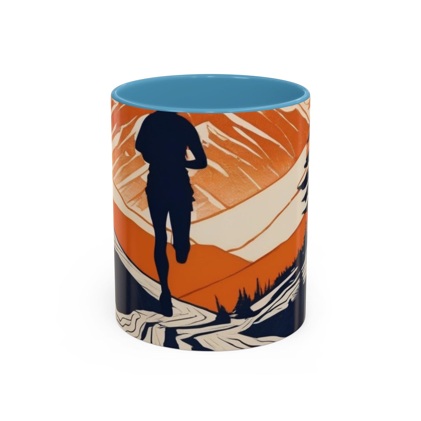 boostlete-iron-intent-scene-trail-glitch-badge-0100 — Accent Mug 11oz/15oz