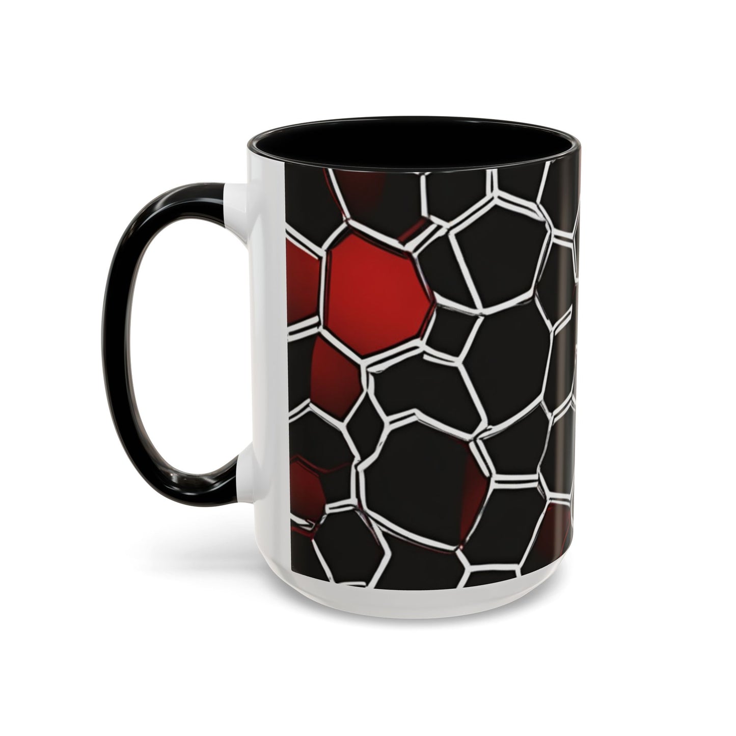 boostlete-quiet-power-pattern-hex-vector-0039 — Accent Mug 11/15oz