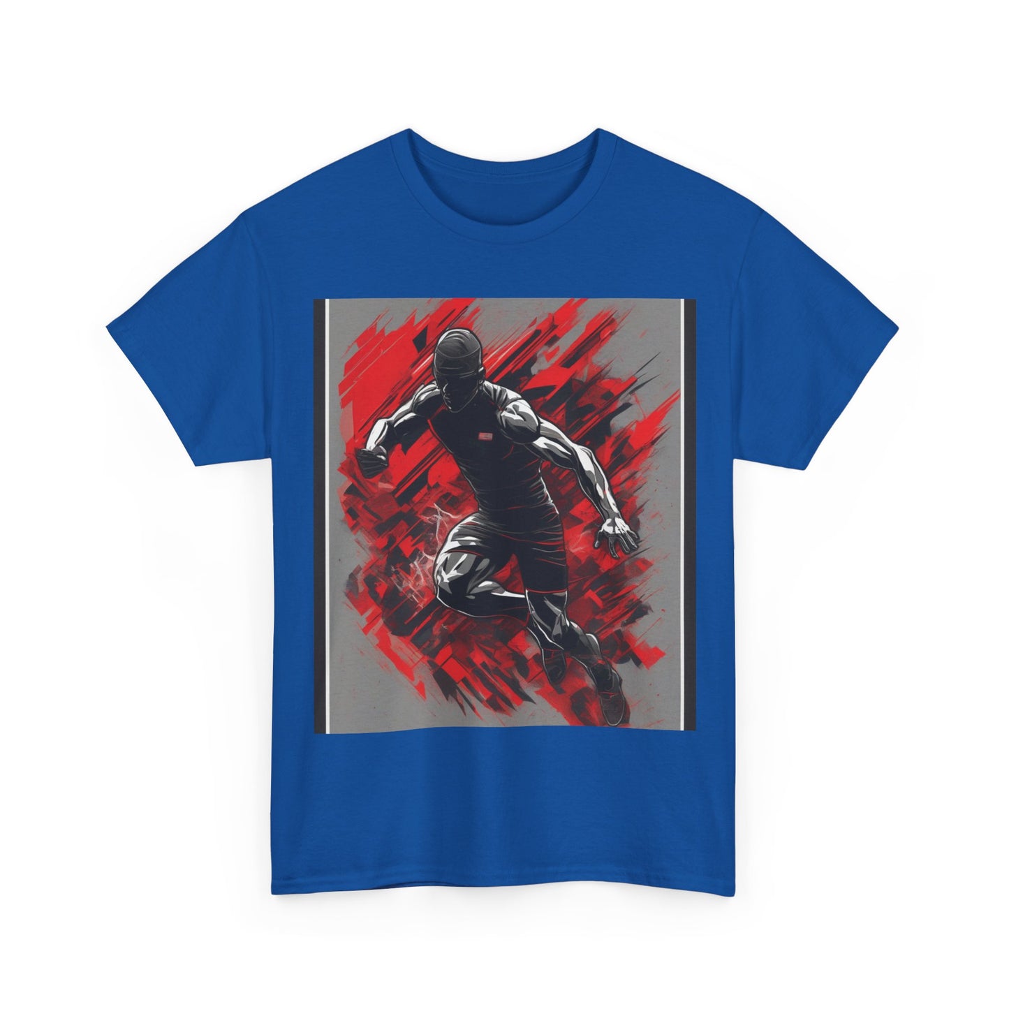 boostlete-field-day-scene-sprinter-glitch-badge-0284 — Unisex Heavy Cotton Tee (Gildan 5000)