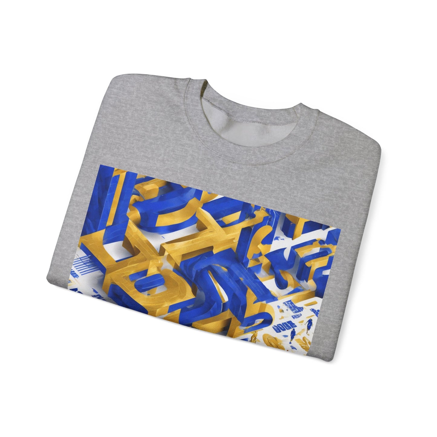 boostlete-iron-intent-type-one-more-rep-arc-isometric-0069 — Unisex Heavy Blend Crewneck Sweatshirt (Gildan)