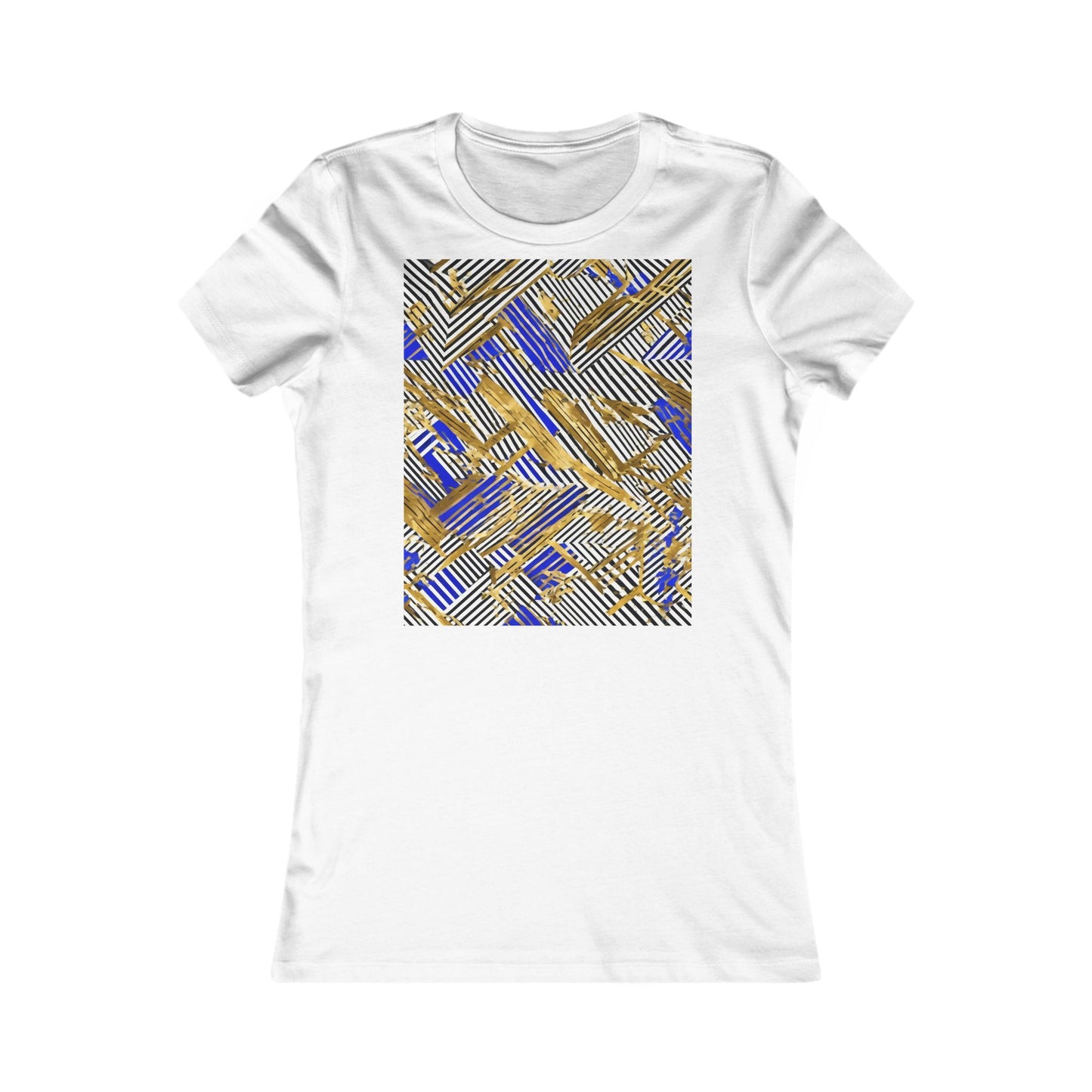 boostlete-boost-mode-pattern-diagonal-monoline-0015 — Women's Favorite Tee (B+C 6004)