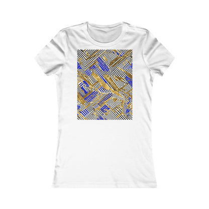 boostlete-boost-mode-pattern-diagonal-monoline-0015 — Women's Favorite Tee (B+C 6004)