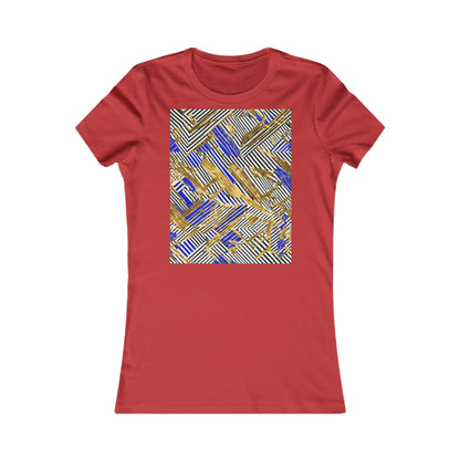 boostlete-boost-mode-pattern-diagonal-monoline-0015 — Women's Favorite Tee (B+C 6004)