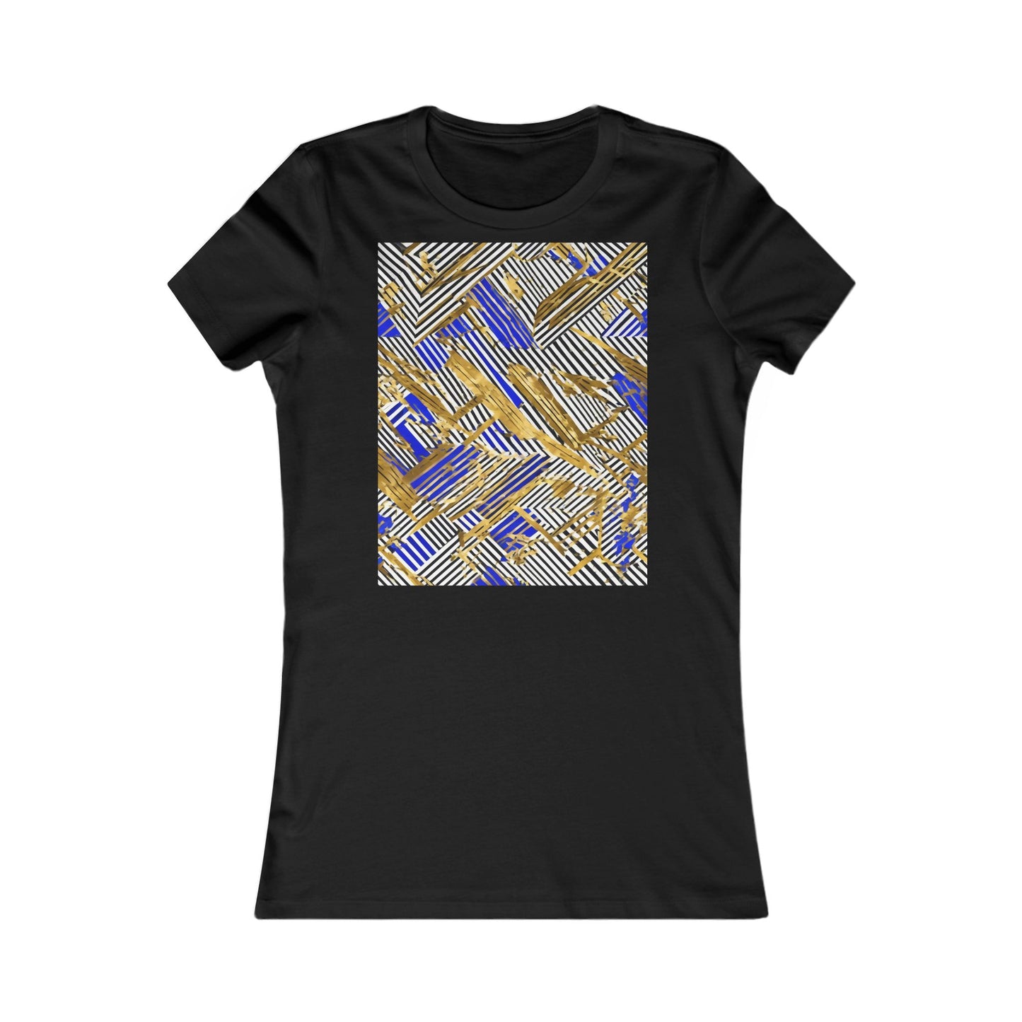 boostlete-boost-mode-pattern-diagonal-monoline-0015 — Women's Favorite Tee (B+C 6004)