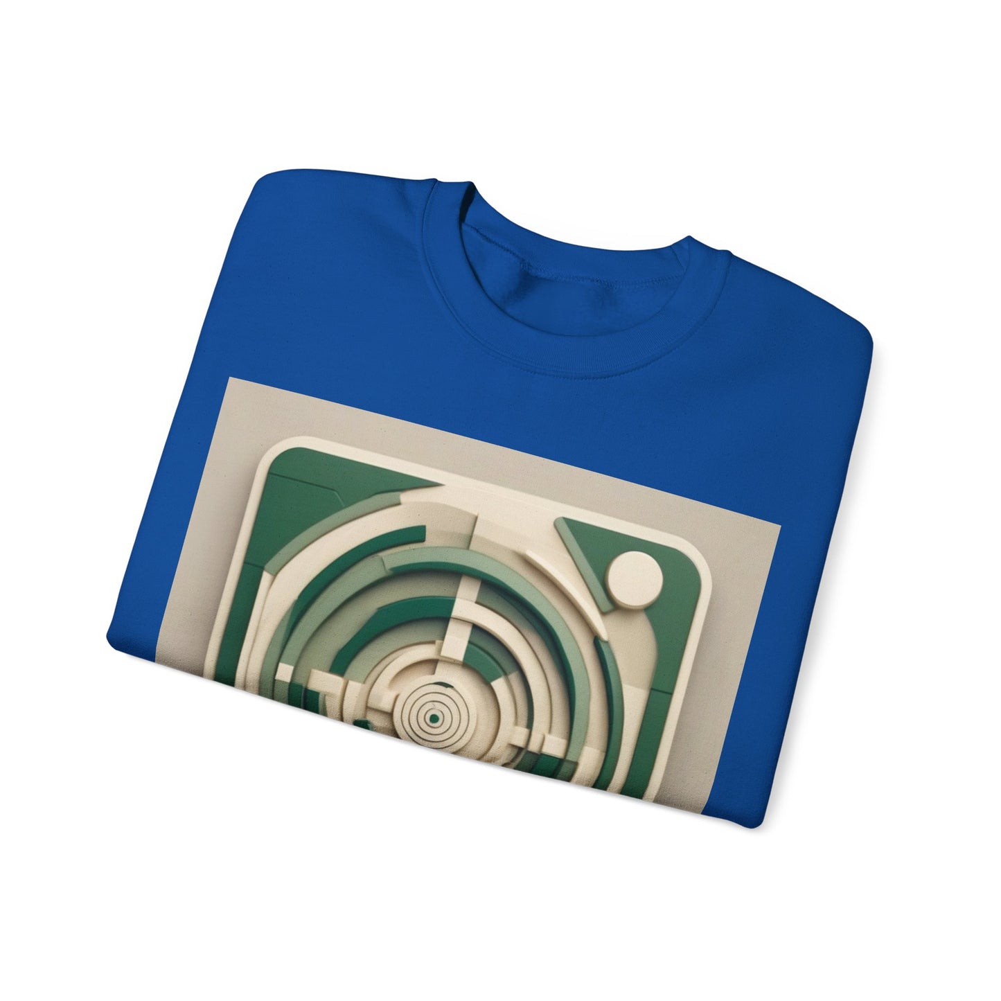 boostlete-mile-by-mile-icon-target-3d-modern-0306 — Unisex Heavy Blend Crewneck Sweatshirt (Gildan)