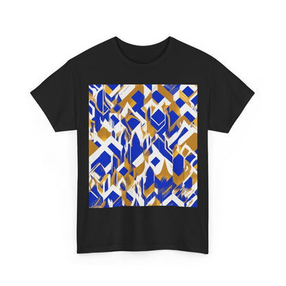boostlete-field-day-icon-flame-glitch-geometric-0090 — Unisex Heavy Cotton Tee (Gildan 5000)