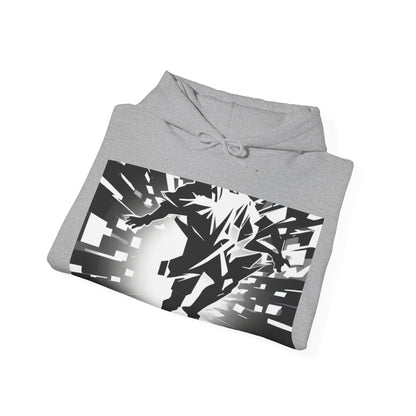 boostlete-am-crew-scene-sprinter-high-modern-0312 — Unisex Heavy Blend Hooded Sweatshirt (Gildan)