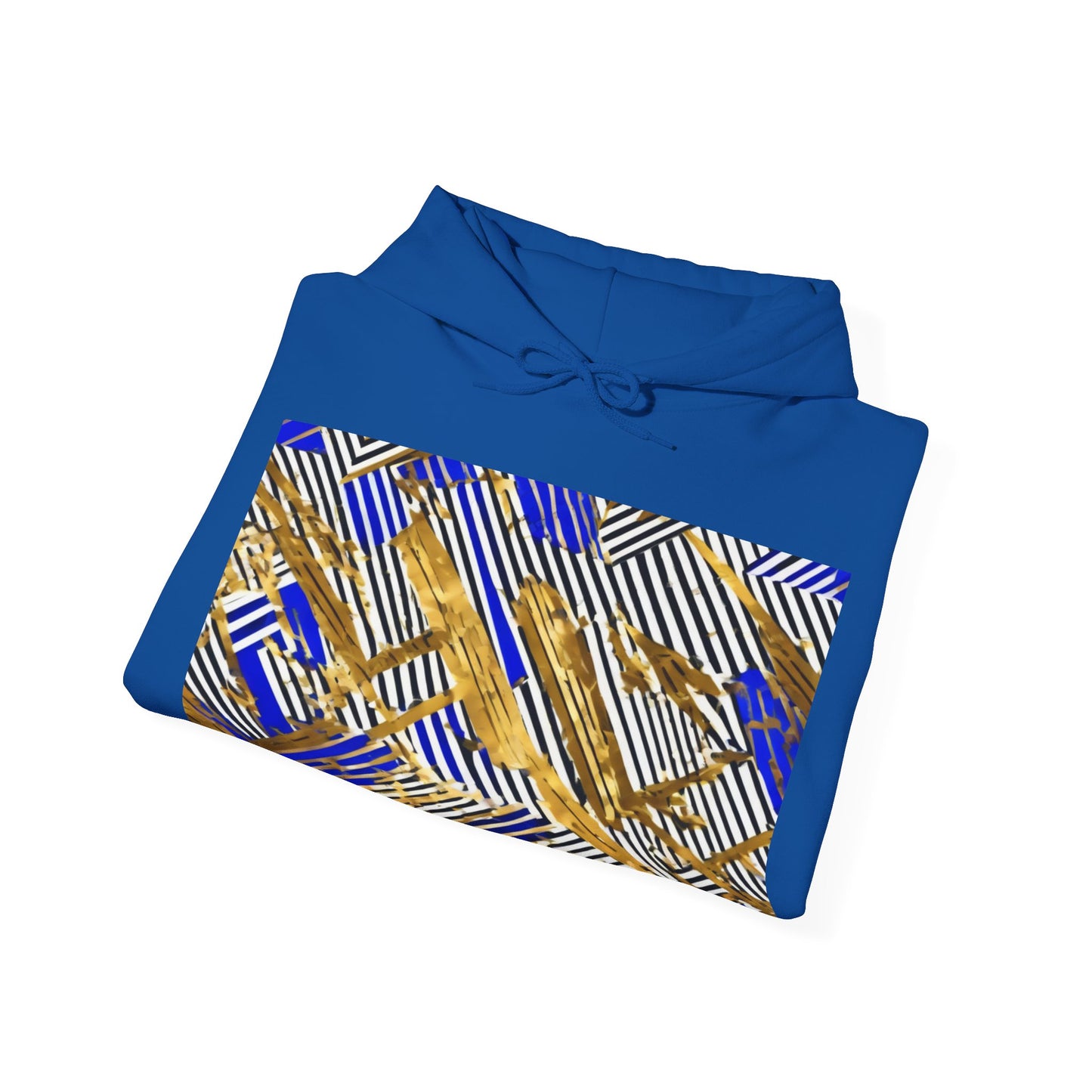 boostlete-boost-mode-pattern-diagonal-monoline-0015 — Unisex Heavy Blend Hooded Sweatshirt (Gildan)