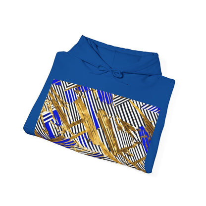 boostlete-boost-mode-pattern-diagonal-monoline-0015 — Unisex Heavy Blend Hooded Sweatshirt (Gildan)