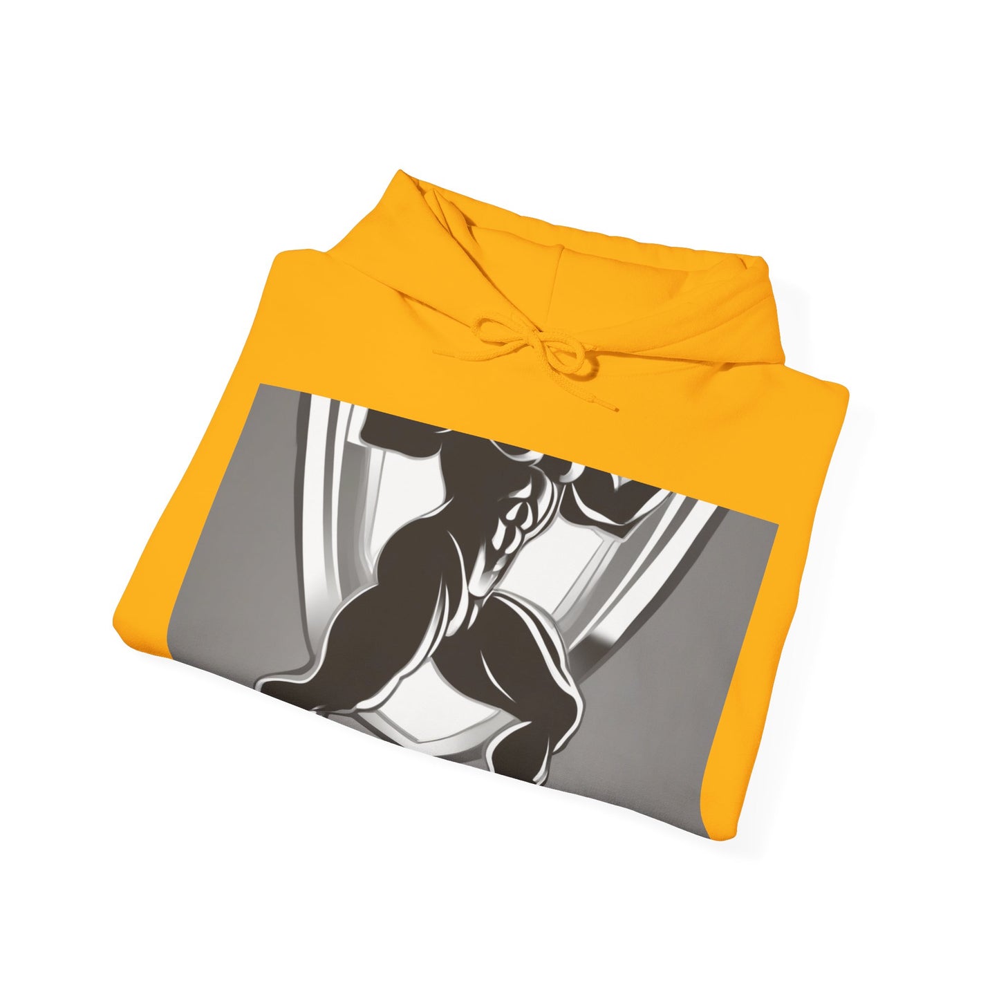 boostlete-mile-by-mile-scene-lunge-3d-athletic-0020 — Unisex Heavy Blend Hooded Sweatshirt (Gildan)