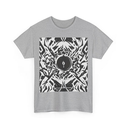 boostlete-am-crew-icon-flame-matte-geometric-0286 — Unisex Heavy Cotton Tee (Gildan 5000)