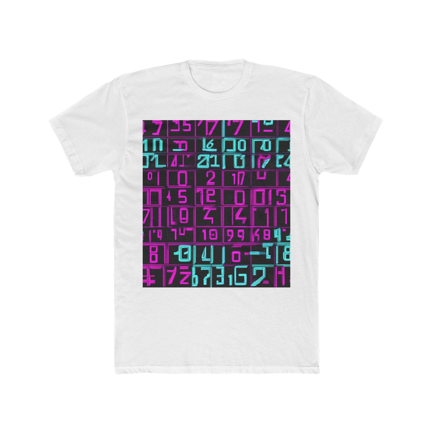 boostlete-iron-intent-pattern-plate-number-retro-0227 — Unisex Cotton Crew Tee (NL 3600)
