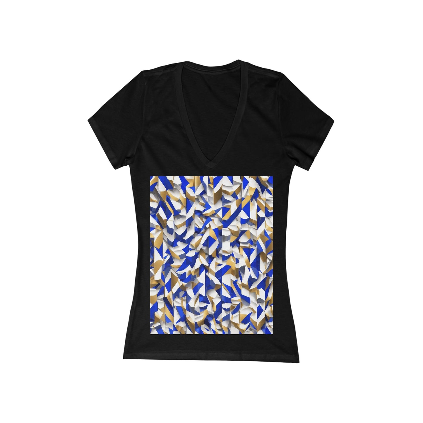 boostlete-boost-mode-type-charge-ahead-vertical-isometric-0221 — Women's Deep V-Neck Tee (B+C 6035)