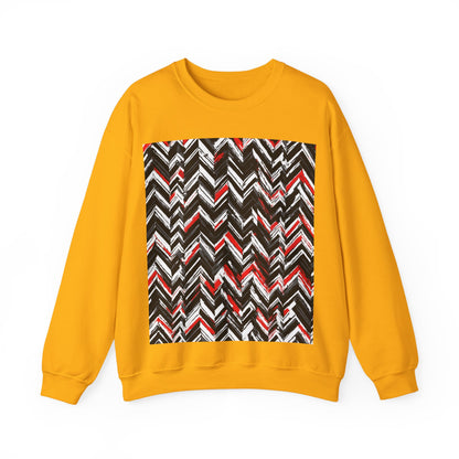 boostlete-am-crew-pattern-chevron-geometric-0659 — Unisex Heavy Blend Crewneck (G18000)