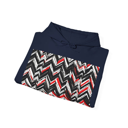 boostlete-am-crew-pattern-chevron-geometric-0659 — Unisex Heavy Blend Hoodie (G18500)